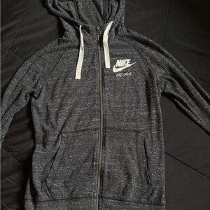 Nike Charcoal Hoodie with White Accents